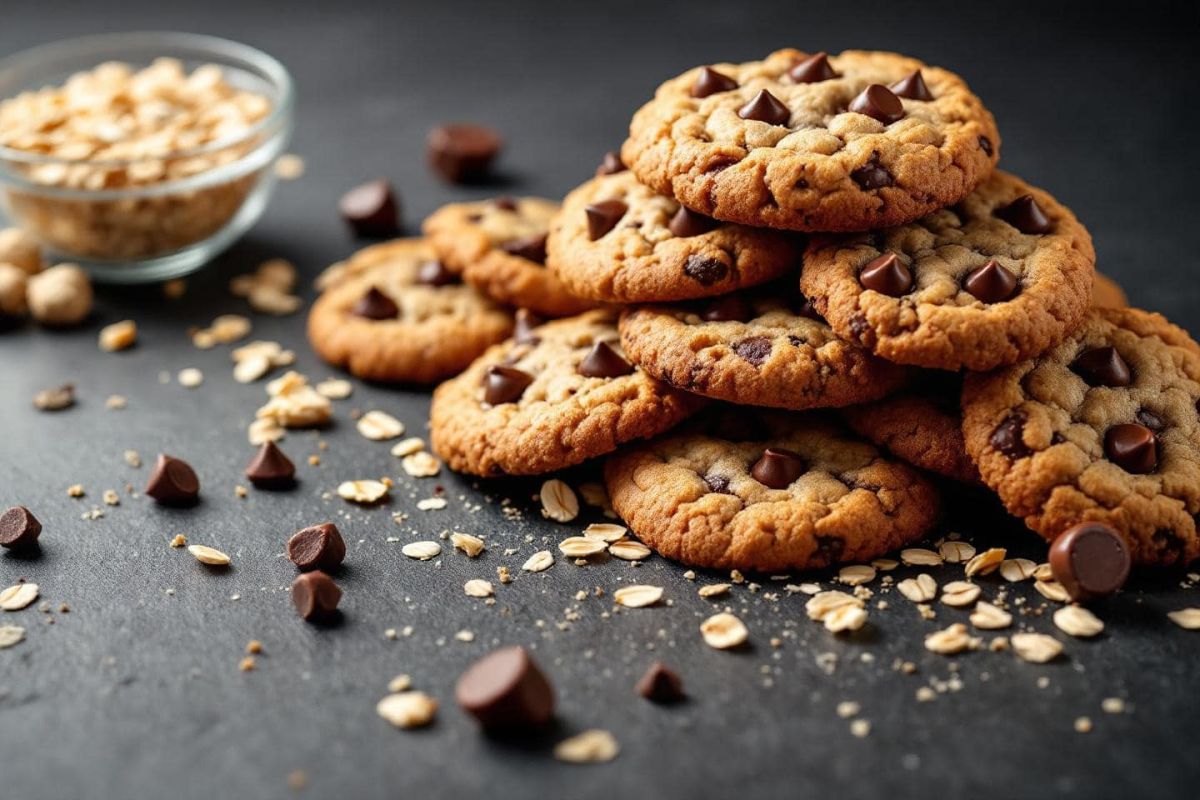 Des cookies irrésistibles aux flocons d'avoine et chocolat à tester d'urgence