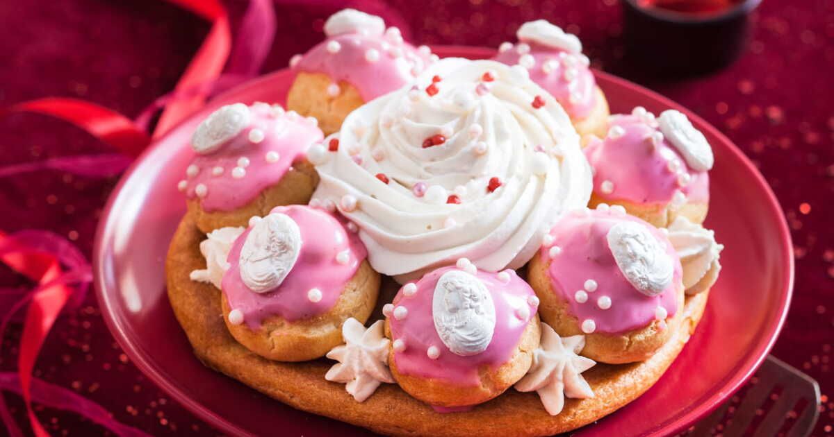 Gâteau bijou : le saint-honoré à camées