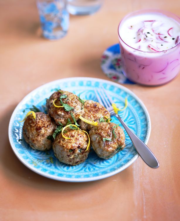 Savoureuses keftas de veau à la menthe et leur rémoulade de radis roses