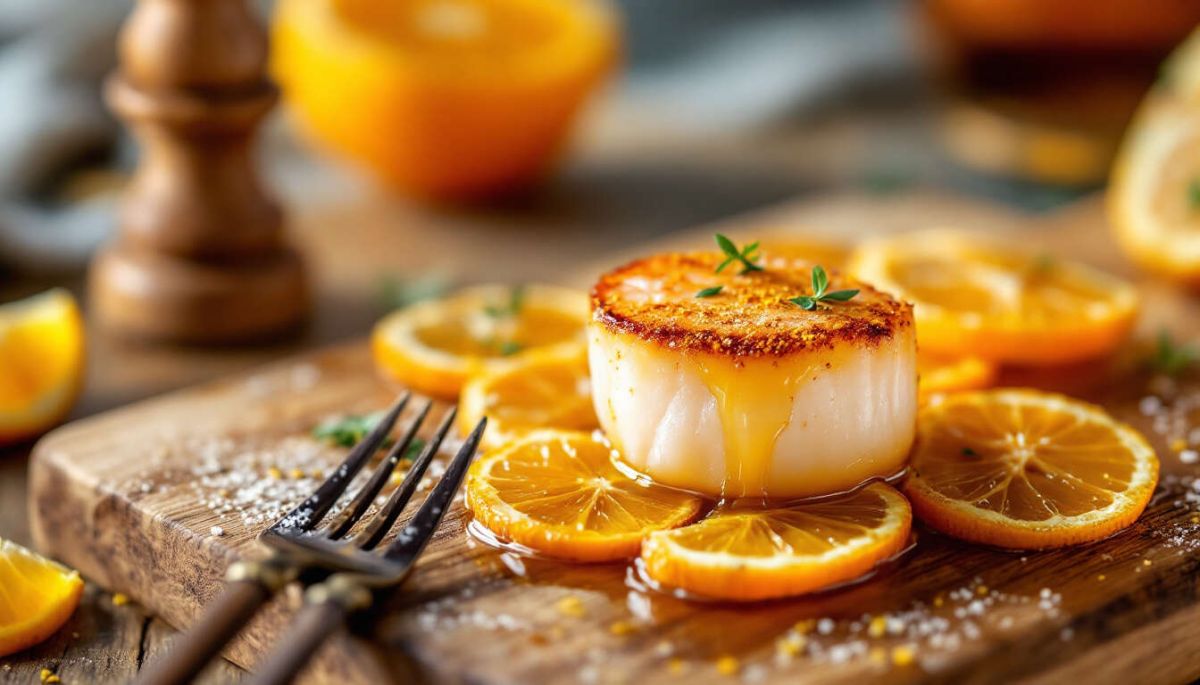 Noix de Saint-Jacques aux agrumes : une recette festive à savourer au Airfryer