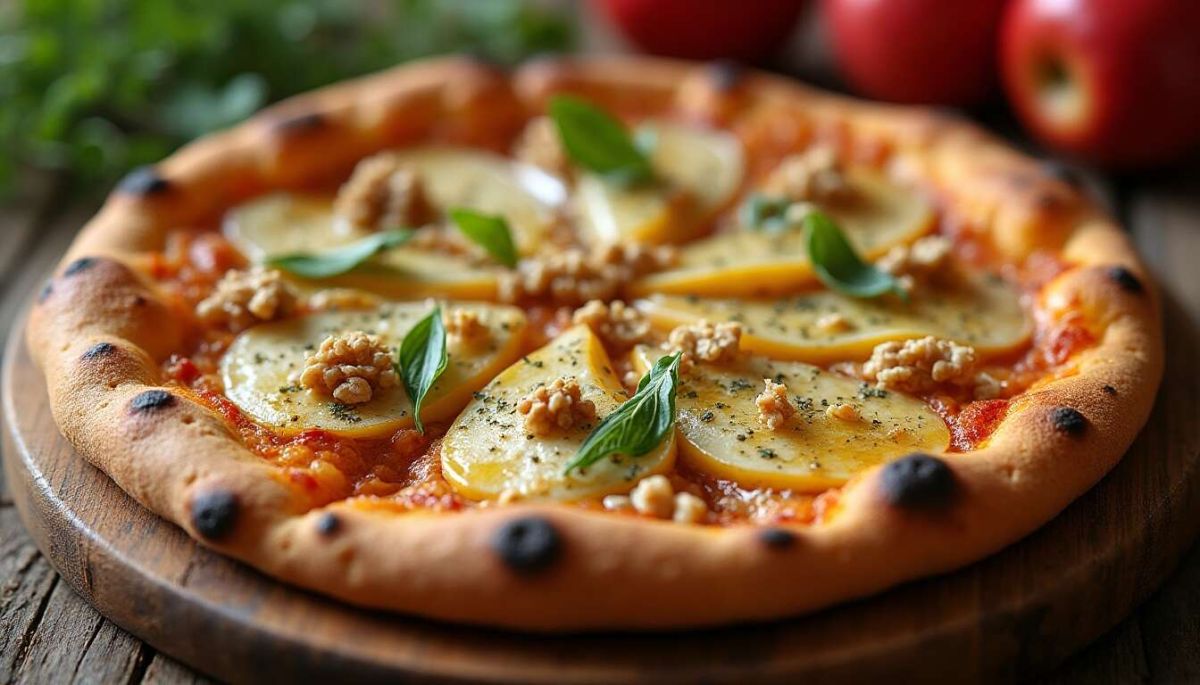 la pizza aux pommes et au fromage : une surprise gourmande