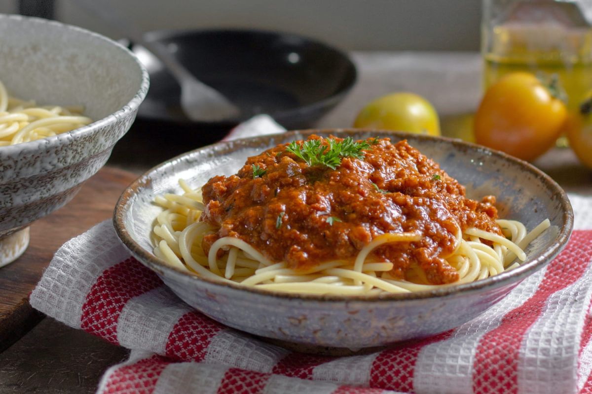 La sauce bolognaise sans viande de Julien Duboué