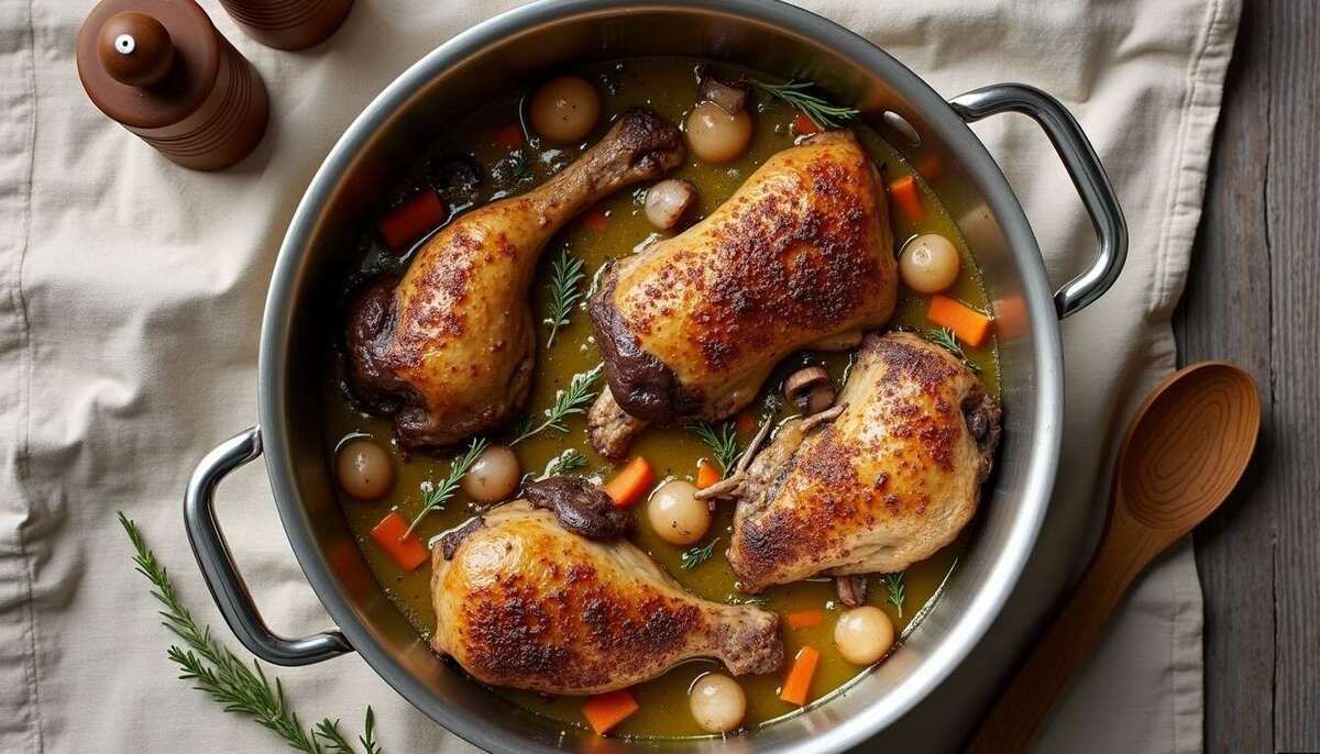 Découvrez le coq au vin blanc d'Alsace, une recette authentique pleine de saveurs