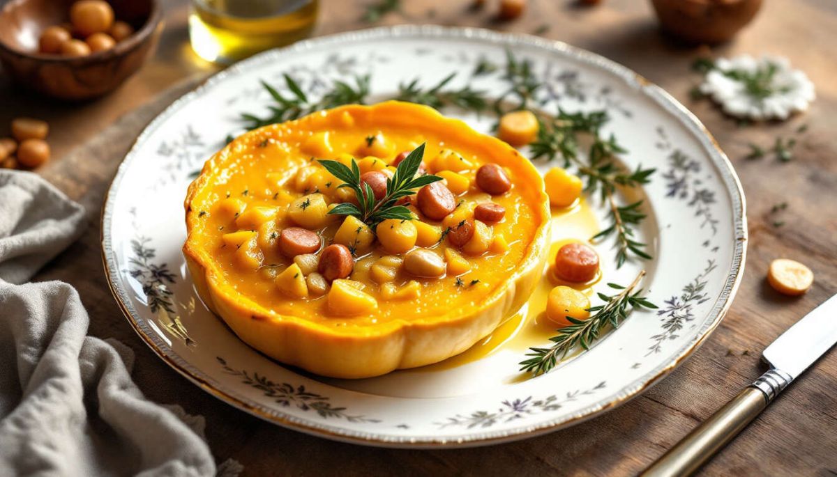 Une courge farcie qui ravira vos invités