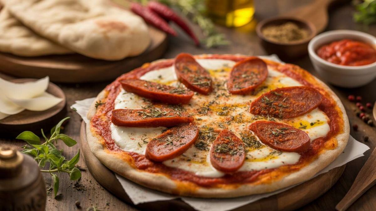 Découvrez la délicieuse pizza naan diavola au chorizo en quelques étapes simples