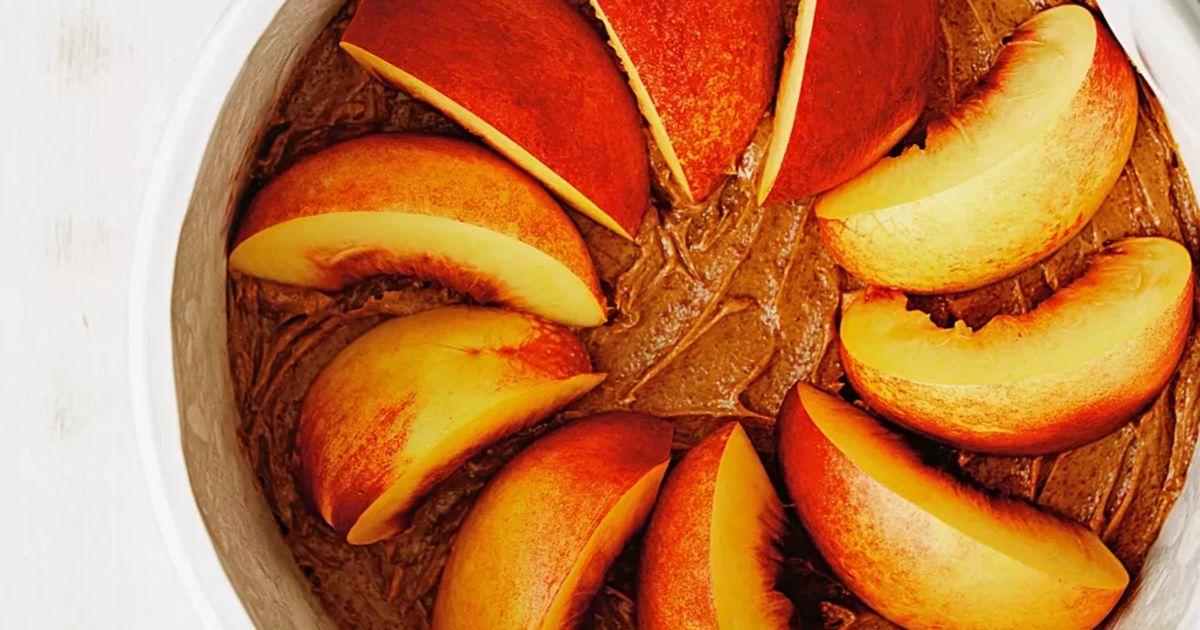 Un délice estival : le gâteau renversé aux nectarines