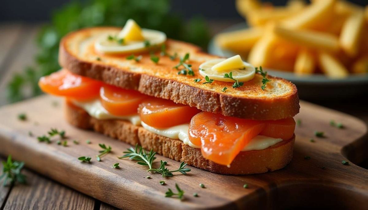 Un croque-monsieur au saumon et boursin qui va ravir vos papilles