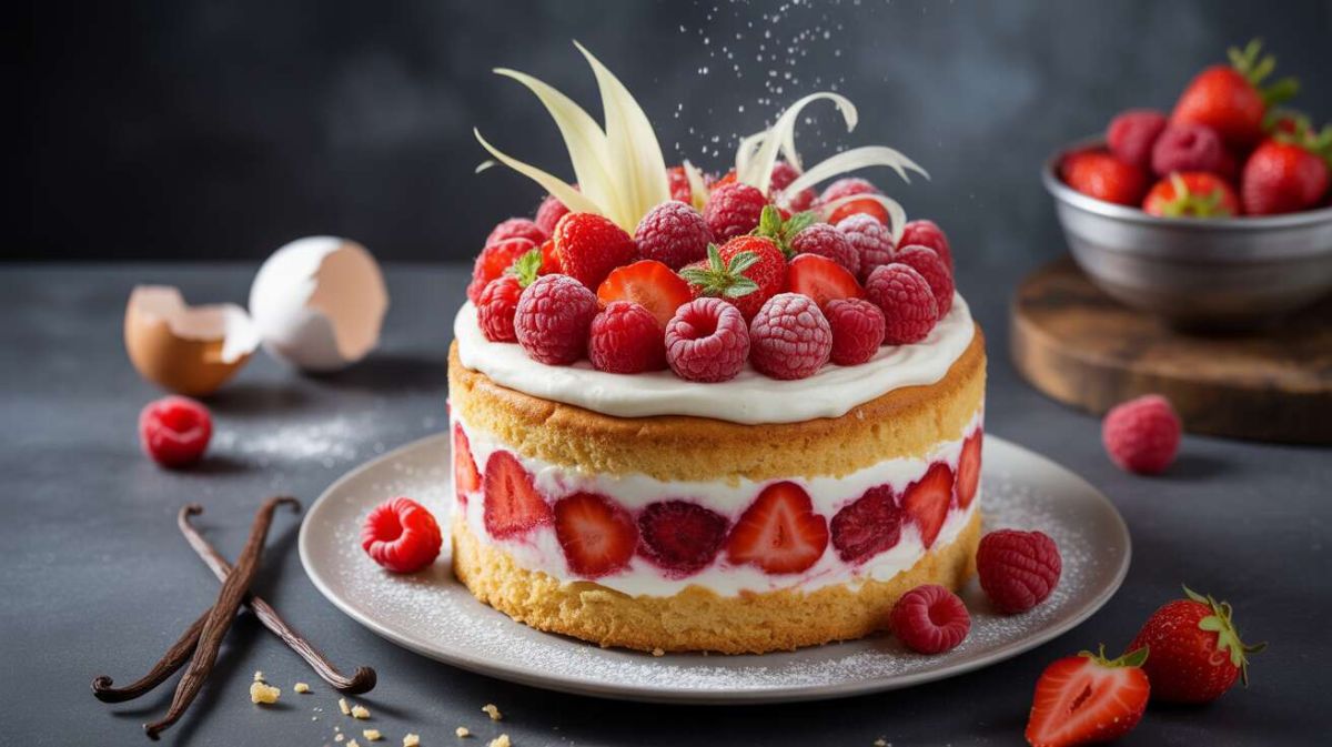 Un layer cake léger aux fruits pour des douceurs sans culpabilité