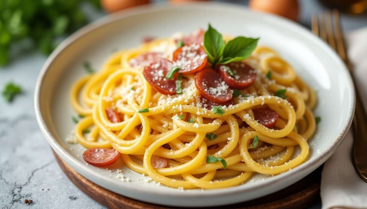 Une carbonara crémeuse qui ravive vos plats italiens