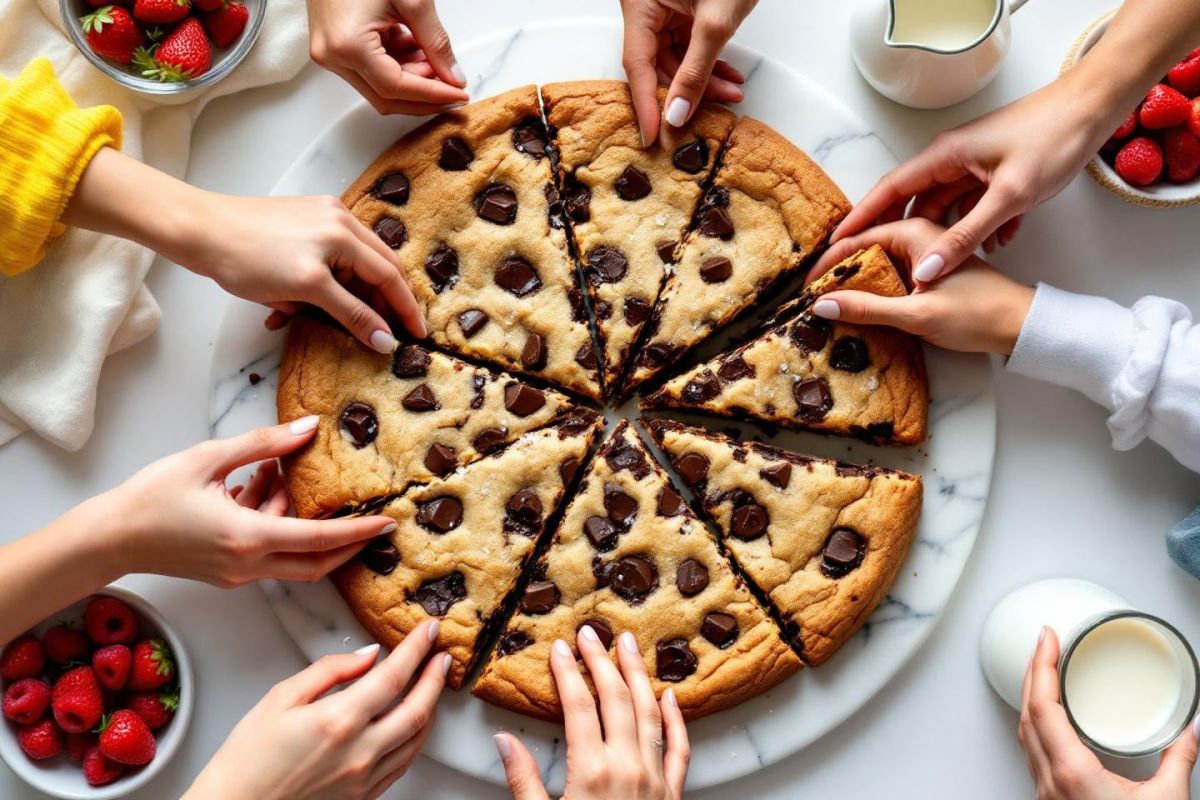 Un cookie géant à partager : la recette incontournable de l’été