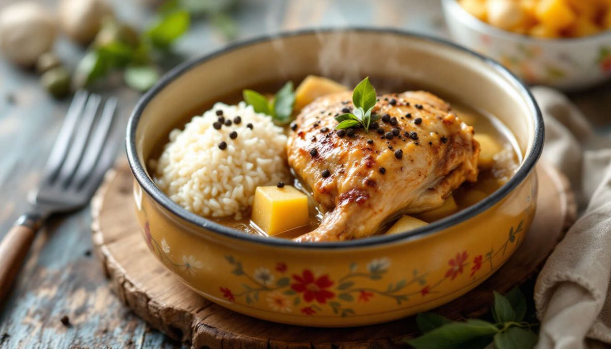 Savourez l'authenticité d'une poule au pot maison