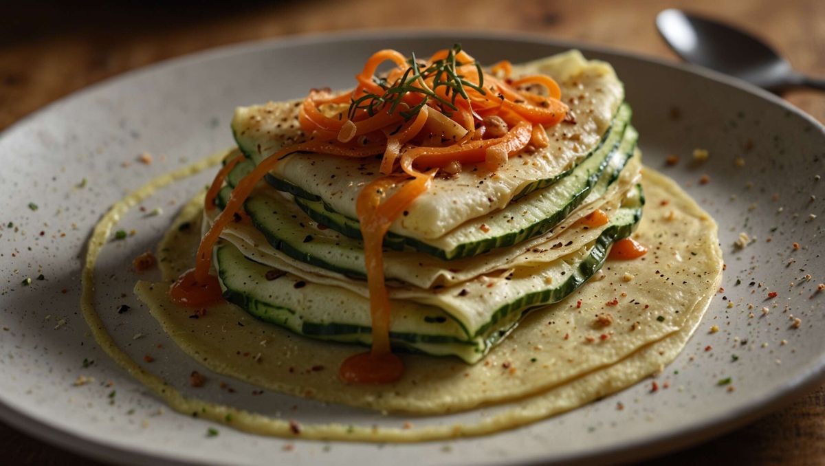 Savoureuses crêpes salées aux légumes : simplicité gourmande