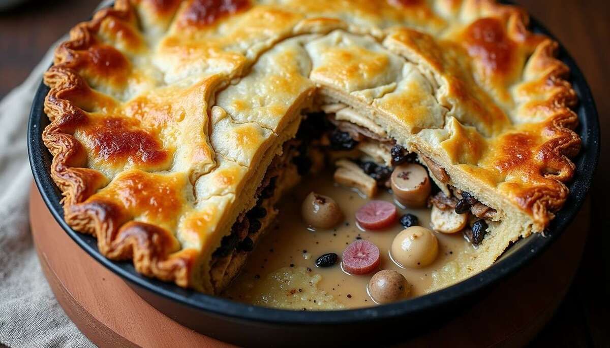 Une tourte aux champignons réconfortante à découvrir