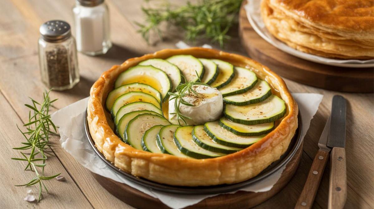 Savoureuse tatin de courgettes au chèvre : une recette légère à découvrir