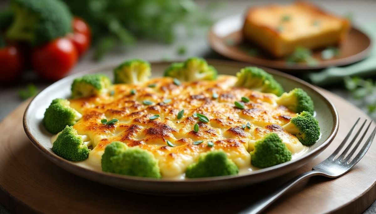 Un gratin de brocolis à la béchamel qui va vous régaler