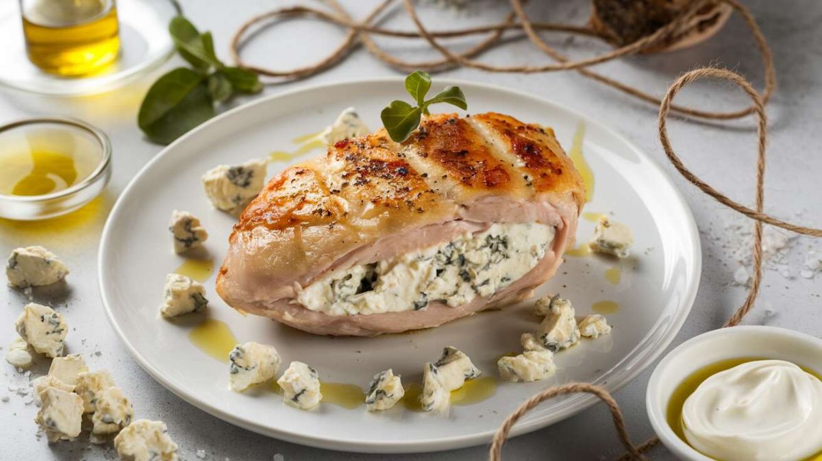 Une recette exquise de suprême de volaille farcie au fromage bleu