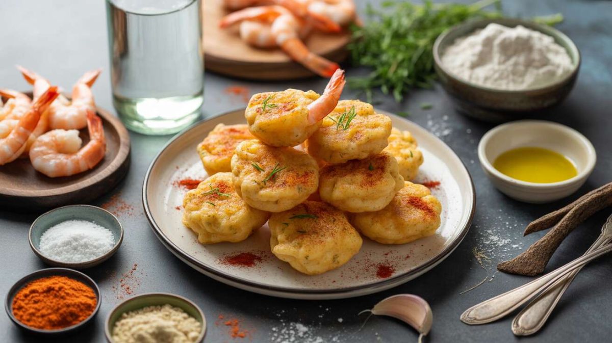 Découvrez des beignets de crevettes légers et croustillants sans friteuse