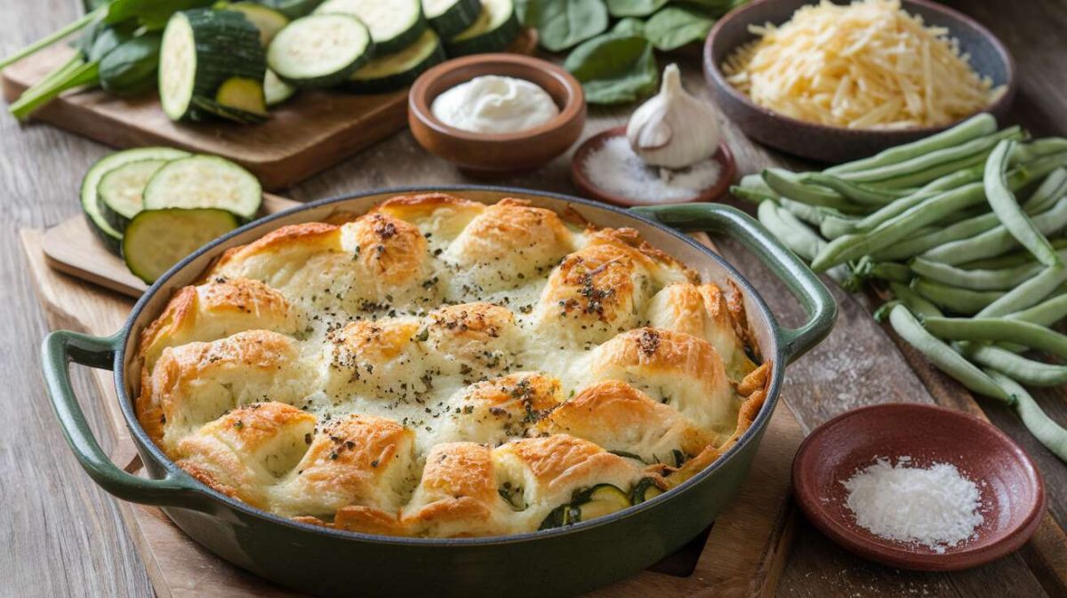 Savoureux gratin de courgettes et légumes verts : une touche méditerranéenne