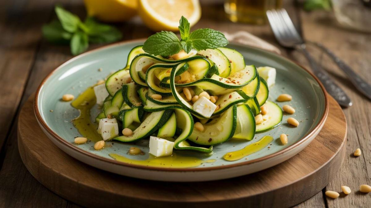La salade de courgettes à la feta : un délice estival à découvrir