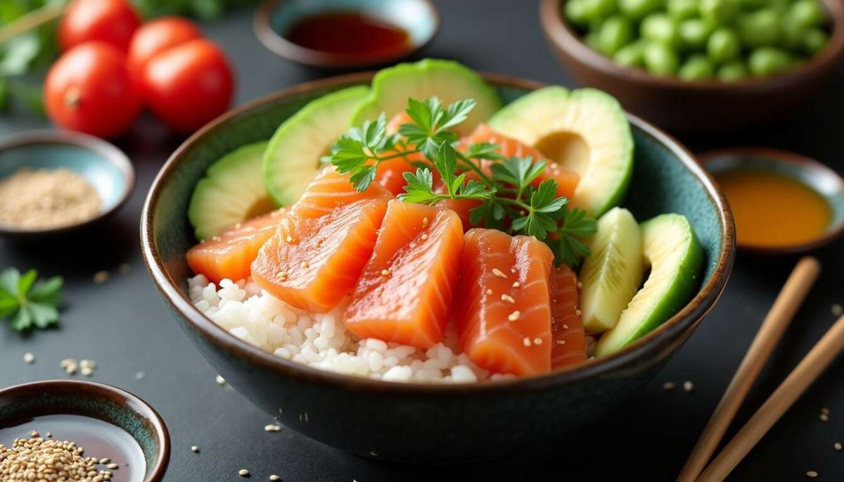 Plongez dans la fraîcheur des poke bowls au saumon