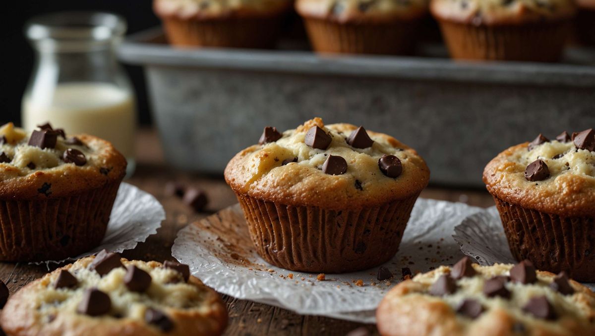 Des muffins aux pépites de chocolat pour un moment de délice