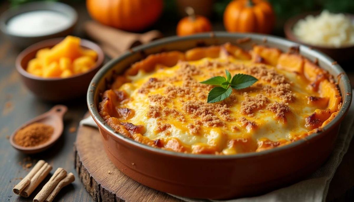 Un gratin de citrouille réconfortant pour l'automne
