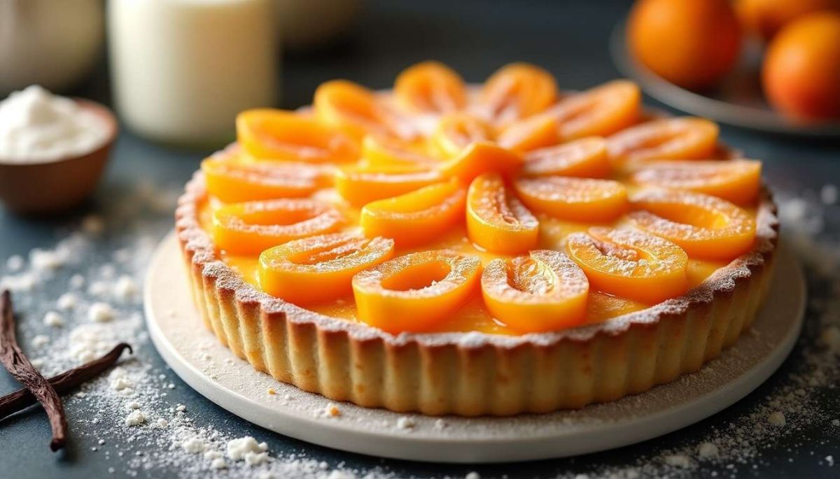 Une tarte aux abricots qui évoque le soleil et la douceur